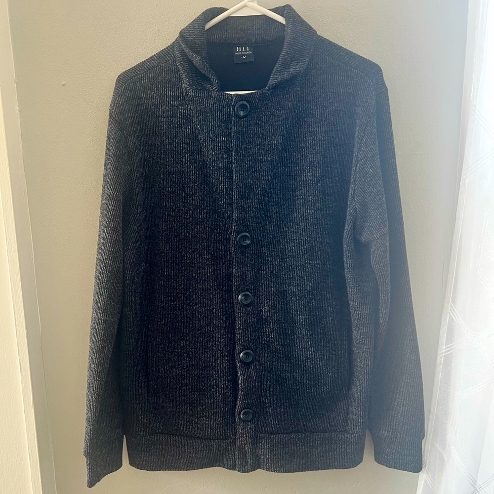 HIT Wool Knit Cardigan Sz L